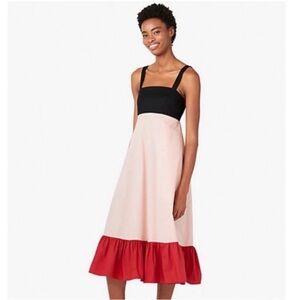 Kate Spade Color Block Al Fresco Midi Dress
